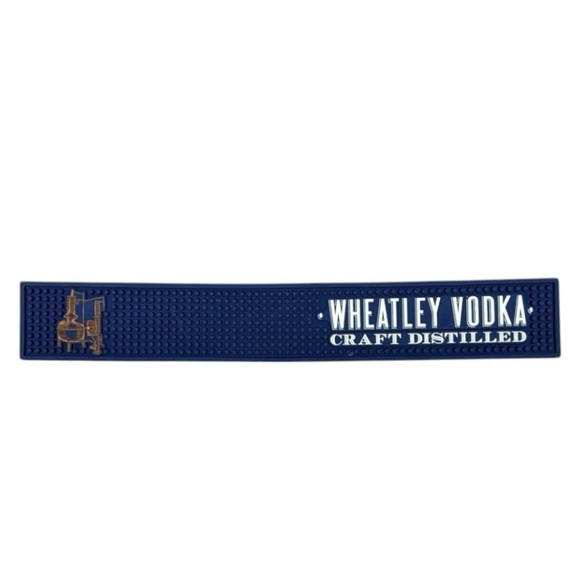 Buffalo Trace Wheatley Vodka Service Rail Bar Mat Dishwasher Safe Rubber Blue - Picture 1 of 3